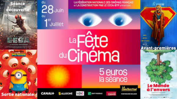 Du 28 juin au 01 juillet c'est la fête du cinéma au Singuliers