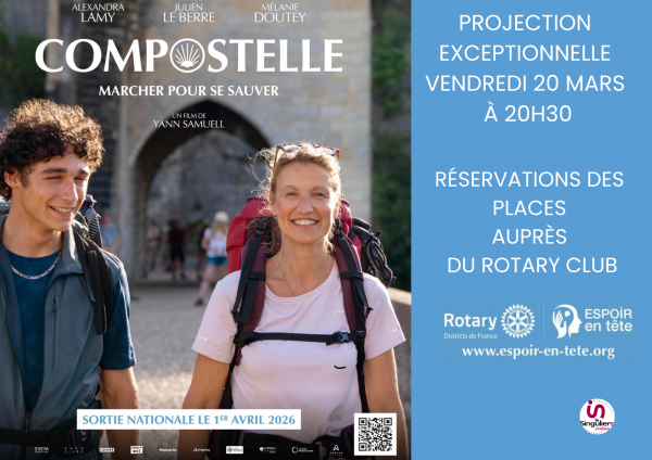 Compostelle : Avant-première le vendredi 20 mars 
